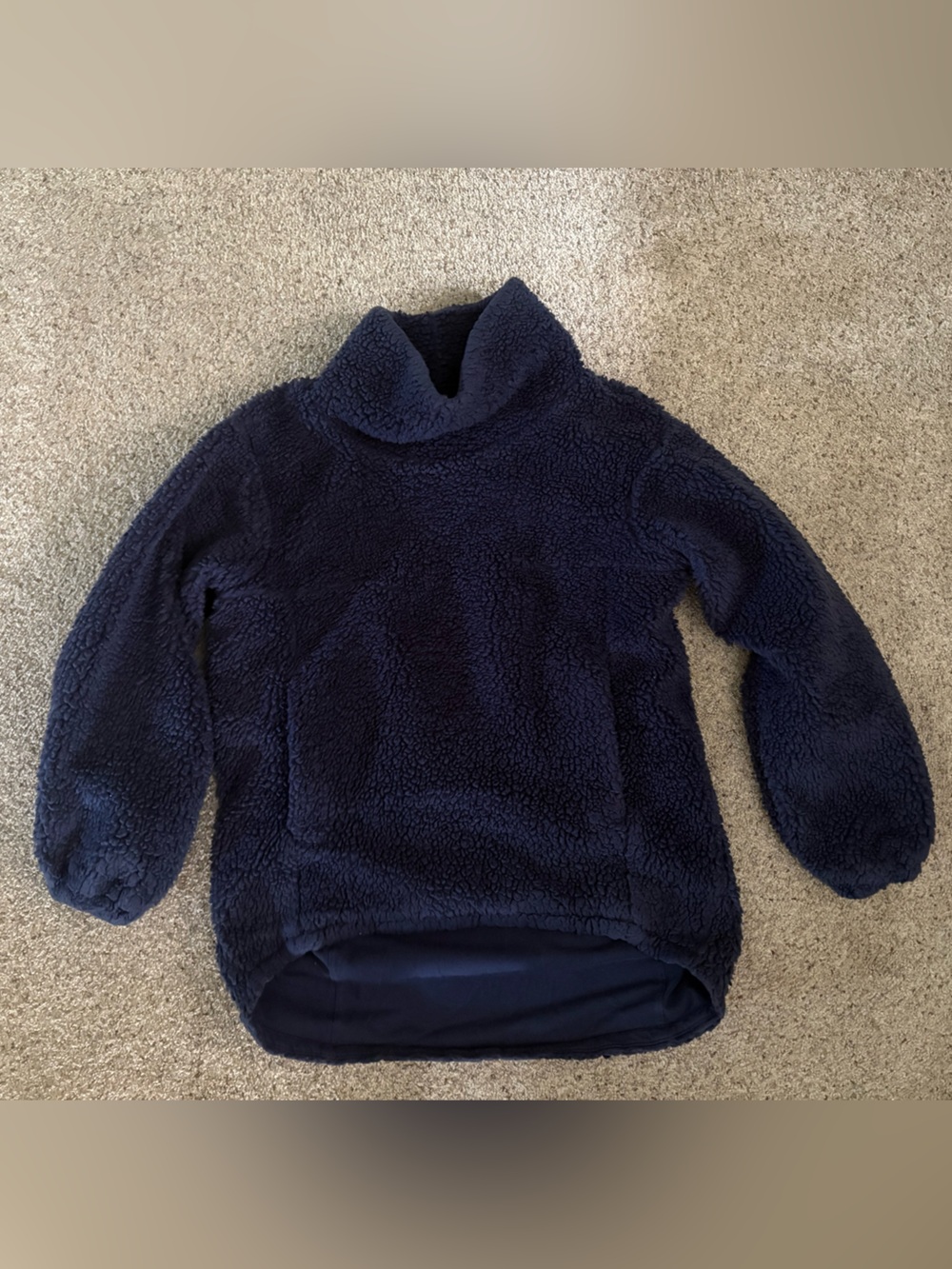 Cozy Lululemon Navy Sherpa Women’s One-Piece Pullover